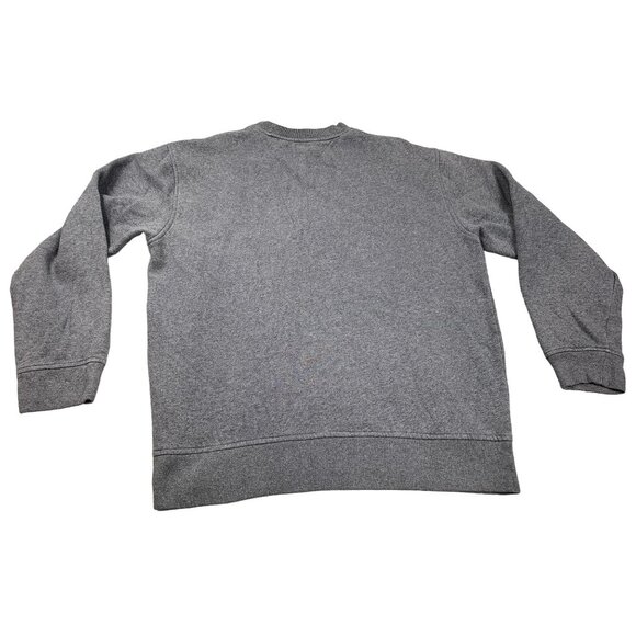 Tommy Hilfiger Men's Medium Gray Crew Neck Sweatshirt Ribbed cuffs Grandpa style - Picture 2 of 9